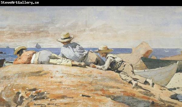 Winslow Homer Three Boys on the Shore (mk44)